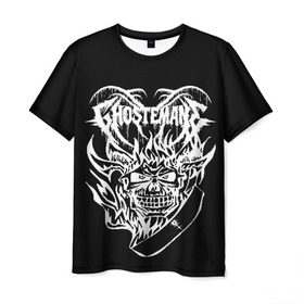 Мужская футболка 3D с принтом Ghostemane в городе Новоалтайск, 100% полиэфир | прямой крой, круглый вырез горловины, длина до линии бедер | мистика | музыка | оккультизм | эзотерика | эрик уитни