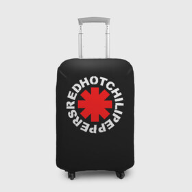 Чехол для чемодана 3D с принтом RED HOT CHILI PEPPERS в городе Новоалтайск, 86% полиэфир, 14% спандекс | двустороннее нанесение принта, прорези для ручек и колес | red hot chili peppers | rhcp | ред хот чили пепперс | рхчп