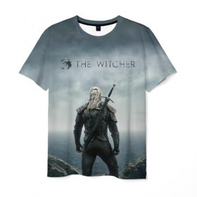 Мужская футболка 3D с принтом The Witcher в городе Новоалтайск, 100% полиэфир | прямой крой, круглый вырез горловины, длина до линии бедер | Тематика изображения на принте: ciri | henry cavill | netflix | the witcher | ведьмак | витчер | генри кавилл | нетфликс | цири