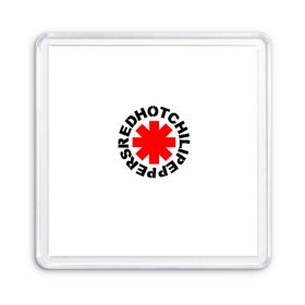 Магнит 55*55 с принтом RED HOT CHILI PEPPERS в городе Новоалтайск, Пластик | Размер: 65*65 мм; Размер печати: 55*55 мм | red hot chili peppers | rhcp | ред хот чили пепперс | рхчп