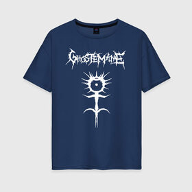 Женская футболка хлопок Oversize с принтом Ghostemane в городе Новоалтайск, 100% хлопок | свободный крой, круглый ворот, спущенный рукав, длина до линии бедер
 | ghostemane | ill biz | mercury | noise | young crowley | рэп | рэпер | эрик уитни