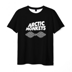 Мужская футболка 3D с принтом ARCTIC MONKEYS в городе Новоалтайск, 100% полиэфир | прямой крой, круглый вырез горловины, длина до линии бедер | arctic monkeys | арктик манкис | арктические мартышки