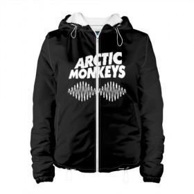 Женская куртка 3D с принтом ARCTIC MONKEYS в городе Новоалтайск, ткань верха — 100% полиэстер, подклад — флис | прямой крой, подол и капюшон оформлены резинкой с фиксаторами, два кармана без застежек по бокам, один большой потайной карман на груди. Карман на груди застегивается на липучку | arctic monkeys | арктик манкис | арктические мартышки