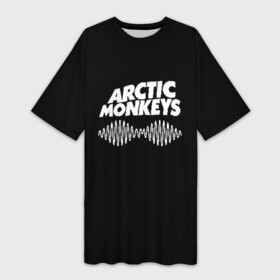 Платье-футболка 3D с принтом ARCTIC MONKEYS в городе Новоалтайск,  |  | arctic monkeys | арктик манкис | арктические мартышки