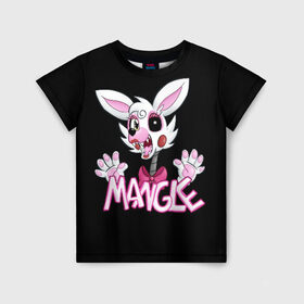 Детская футболка 3D с принтом Fnaf Mangle в городе Новоалтайск, 100% гипоаллергенный полиэфир | прямой крой, круглый вырез горловины, длина до линии бедер, чуть спущенное плечо, ткань немного тянется | 4 | animation | bonnie | chica | fnaf | foxy | freddy | funny | horror | pizza | scary | sfm | бонни | майк | ночей | пять | ужас | фокси | фредди | чика | шмидт
