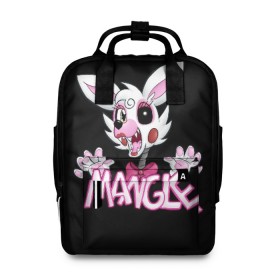 Женский рюкзак 3D с принтом Fnaf Mangle в городе Новоалтайск, 100% полиэстер | лямки с регулируемой длиной, сверху ручки, чтобы рюкзак нести как сумку. Основное отделение закрывается на молнию, как и внешний карман. Внутри два дополнительных кармана, один из которых закрывается на молнию. По бокам два дополнительных кармашка, куда поместится маленькая бутылочка
 | 4 | animation | bonnie | chica | fnaf | foxy | freddy | funny | horror | pizza | scary | sfm | бонни | майк | ночей | пять | ужас | фокси | фредди | чика | шмидт