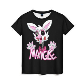 Женская футболка 3D с принтом Fnaf Mangle в городе Новоалтайск, 100% полиэфир ( синтетическое хлопкоподобное полотно) | прямой крой, круглый вырез горловины, длина до линии бедер | 4 | animation | bonnie | chica | fnaf | foxy | freddy | funny | horror | pizza | scary | sfm | бонни | майк | ночей | пять | ужас | фокси | фредди | чика | шмидт
