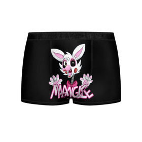 Мужские трусы 3D с принтом Fnaf Mangle в городе Новоалтайск, 50% хлопок, 50% полиэстер | классическая посадка, на поясе мягкая тканевая резинка | 4 | animation | bonnie | chica | fnaf | foxy | freddy | funny | horror | pizza | scary | sfm | бонни | майк | ночей | пять | ужас | фокси | фредди | чика | шмидт