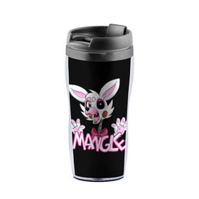 Термокружка-непроливайка с принтом Fnaf Mangle в городе Новоалтайск, внутренняя часть — пищевой пластик, наружная часть — прозрачный пластик, между ними — полиграфическая вставка с рисунком | объем — 350 мл, герметичная крышка | 4 | animation | bonnie | chica | fnaf | foxy | freddy | funny | horror | pizza | scary | sfm | бонни | майк | ночей | пять | ужас | фокси | фредди | чика | шмидт