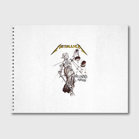 Альбом для рисования с принтом Metallica в городе Новоалтайск, 100% бумага
 | матовая бумага, плотность 200 мг. | Тематика изображения на принте: metalica | metallica | группа | джеймс хэтфилд | кирк хэмметт | ларс ульрих | метал | металика | металлика | миталика | музыка | роберт трухильо | рок | трэш | трэшметал | хард | хеви