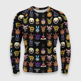 Мужской рашгард 3D с принтом Five Nights at Freddy в городе Новоалтайск,  |  | 4 | animation | bonnie | chica | fnaf | foxy | freddy | funny | horror | pizza | scary | sfm | бонни | майк | ночей | пять | ужас | фокси | фредди | чика | шмидт