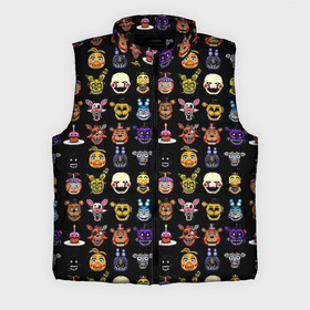 Мужской жилет утепленный 3D с принтом Five Nights at Freddy в городе Новоалтайск,  |  | 4 | animation | bonnie | chica | fnaf | foxy | freddy | funny | horror | pizza | scary | sfm | бонни | майк | ночей | пять | ужас | фокси | фредди | чика | шмидт