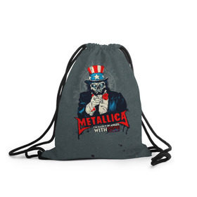 Рюкзак-мешок 3D с принтом Metallica в городе Новоалтайск, 100% полиэстер | плотность ткани — 200 г/м2, размер — 35 х 45 см; лямки — толстые шнурки, застежка на шнуровке, без карманов и подкладки | Тематика изображения на принте: metalica | metallica | группа | джеймс хэтфилд | кирк хэмметт | ларс ульрих | метал | металика | металлика | миталика | музыка | роберт трухильо | рок | трэш | трэшметал | хард | хеви