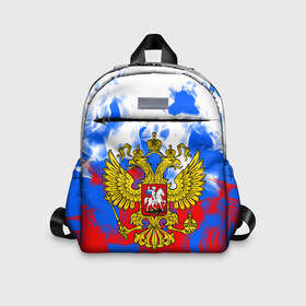 Детский рюкзак 3D с принтом RUSSIA Flame Collection в городе Новоалтайск, 100% полиэстер | лямки с регулируемой длиной, сверху петелька, чтобы рюкзак можно было повесить на вешалку. Основное отделение закрывается на молнию, как и внешний карман. Внутри дополнительный карман. По бокам два дополнительных кармашка | fire | flame | russia | sport | tricolor | герб | огонь | патриот | патриотизм | пламя | россия | спорт | триколор | флаг россии