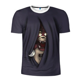 Мужская футболка 3D спортивная с принтом Five Nights at Freddy в городе Новоалтайск, 100% полиэстер с улучшенными характеристиками | приталенный силуэт, круглая горловина, широкие плечи, сужается к линии бедра | 4 | animation | bonnie | chica | fnaf | foxy | freddy | funny | horror | pizza | scary | sfm | бонни | майк | ночей | пять | ужас | фокси | фредди | чика | шмидт