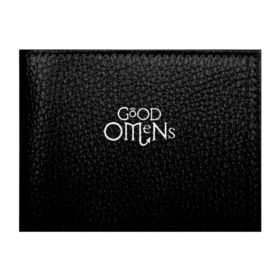 Обложка для студенческого билета с принтом GOOD OMENS в городе Новоалтайск, натуральная кожа | Размер: 11*8 см; Печать на всей внешней стороне | Тематика изображения на принте: good omens | благие знамения | терри пратчетт