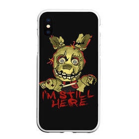 Чехол для iPhone XS Max матовый с принтом FNAF в городе Новоалтайск, Силикон | Область печати: задняя сторона чехла, без боковых панелей | 4 | animation | bonnie | chica | fnaf | foxy | freddy | funny | horror | pizza | scary | sfm | бонни | майк | ночей | пять | ужас | фокси | фредди | чика | шмидт