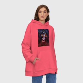 Худи SuperOversize хлопок с принтом dota 2 queen of pain в городе Новоалтайск, 70% хлопок, 30% полиэстер, мягкий начес внутри | карман-кенгуру, эластичная резинка на манжетах и по нижней кромке, двухслойный капюшон
 | dota | dota 2 | dota 2 queen of pain | queen of pain | дота | дота 2 | квопа