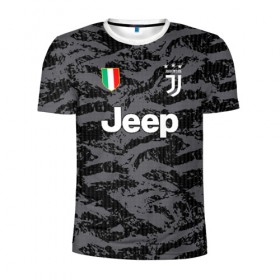 Мужская футболка 3D спортивная с принтом Buffon away 19-20 в городе Новоалтайск, 100% полиэстер с улучшенными характеристиками | приталенный силуэт, круглая горловина, широкие плечи, сужается к линии бедра | buffon | champions | italy | juventus | league | буффон | легенда | лига | чемпионов