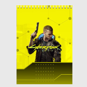 Скетчбук с принтом CYBERPUNK 2077 в городе Новоалтайск, 100% бумага
 | 48 листов, плотность листов — 100 г/м2, плотность картонной обложки — 250 г/м2. Листы скреплены сверху удобной пружинной спиралью | Тематика изображения на принте: 2077 | cyber | cyberpunk | demon | glitch | keanu | logo | punk | reeves | samurai | symbol | team | trauma | глитч | демон | киану | кибер | киберпанк | клан | лого | логотип | огонь | панк | ривз | самурай | символ