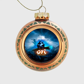 Стеклянный ёлочный шар с принтом Ori - And The Will Of The Wisp в городе Новоалтайск, Стекло | Диаметр: 80 мм | microsoft studios | moon studios | ori | ori and the blind forest | unity | лес | луна | нибела | ночной лес | ночь | ори | платформер | сова