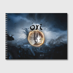 Альбом для рисования с принтом Ori - And The Will Of The Wisp в городе Новоалтайск, 100% бумага
 | матовая бумага, плотность 200 мг. | Тематика изображения на принте: microsoft studios | moon studios | ori | ori and the blind forest | unity | лес | луна | нибела | ночной лес | ночь | ори | платформер | сова