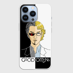 Чехол для iPhone 13 Pro с принтом Good Omens в городе Новоалтайск,  |  | Тематика изображения на принте: good | omens | sheen | tennant | азирафель | ангел | благие знамения | демон | кроули | падший | теннант | шин
