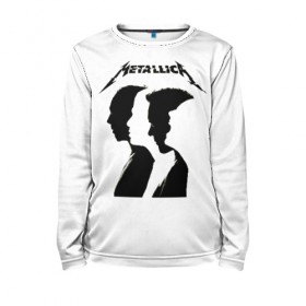 Детский лонгслив 3D с принтом Metallica в городе Новоалтайск, 100% полиэстер | длинные рукава, круглый вырез горловины, полуприлегающий силуэт
 | metalica | metallica | группа | джеймс хэтфилд | кирк хэмметт | ларс ульрих | метал | металика | металлика | миталика | музыка | роберт трухильо | рок | трэш | трэшметал | хард | хеви