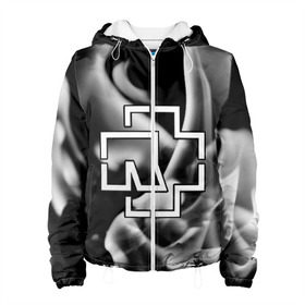 Женская куртка 3D с принтом RAMMSTEIN в городе Новоалтайск, ткань верха — 100% полиэстер, подклад — флис | прямой крой, подол и капюшон оформлены резинкой с фиксаторами, два кармана без застежек по бокам, один большой потайной карман на груди. Карман на груди застегивается на липучку | lindemann | rammstein | рамштайн | тилль линдеманн