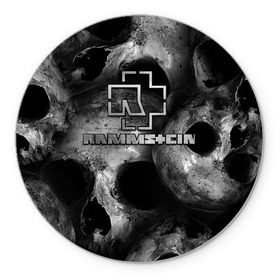 Коврик для мышки круглый с принтом Rammstein в городе Новоалтайск, резина и полиэстер | круглая форма, изображение наносится на всю лицевую часть | du hast | heavy | herzeleid | metal | mutter | rammstein | reise | rosenrot | sehnsucht | till lindemann | группа | метал | рамштайн | рок | тилль линдеманн | хард