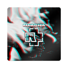 Магнит виниловый Квадрат с принтом RAMMSTEIN в городе Новоалтайск, полимерный материал с магнитным слоем | размер 9*9 см, закругленные углы | lindemann | rammstein | рамштайн | тилль линдеманн