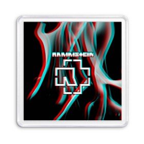 Магнит 55*55 с принтом RAMMSTEIN в городе Новоалтайск, Пластик | Размер: 65*65 мм; Размер печати: 55*55 мм | lindemann | rammstein | рамштайн | тилль линдеманн