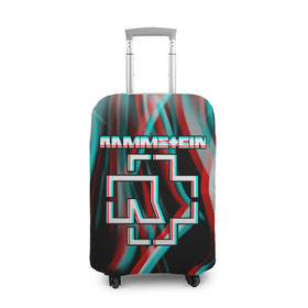 Чехол для чемодана 3D с принтом RAMMSTEIN в городе Новоалтайск, 86% полиэфир, 14% спандекс | двустороннее нанесение принта, прорези для ручек и колес | lindemann | rammstein | рамштайн | тилль линдеманн