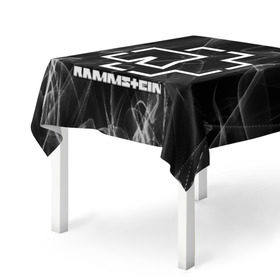 Скатерть 3D с принтом RAMMSTEIN в городе Новоалтайск, 100% полиэстер (ткань не мнется и не растягивается) | Размер: 150*150 см | lindemann | rammstein | рамштайн | тилль линдеманн