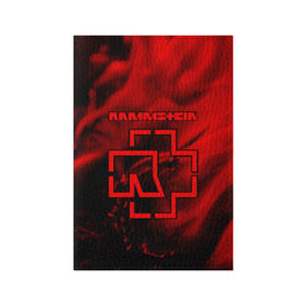 Обложка для паспорта матовая кожа с принтом RAMMSTEIN в городе Новоалтайск, натуральная матовая кожа | размер 19,3 х 13,7 см; прозрачные пластиковые крепления | Тематика изображения на принте: lindemann | rammstein | рамштайн | тилль линдеманн
