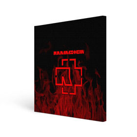 Холст квадратный с принтом RAMMSTEIN в городе Новоалтайск, 100% ПВХ |  | lindemann | rammstein | рамштайн | тилль линдеманн