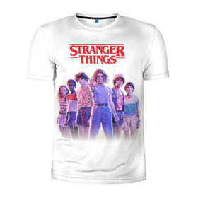 Мужская футболка 3D спортивная с принтом Stranger Things 3 в городе Новоалтайск, 100% полиэстер с улучшенными характеристиками | приталенный силуэт, круглая горловина, широкие плечи, сужается к линии бедра | stranger things | очень странные дела