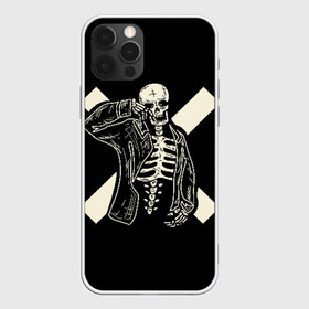 Чехол для iPhone 12 Pro Max с принтом Cross Skull в городе Новоалтайск, Силикон |  | bone | bones | кости | крест | череп