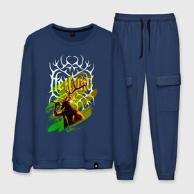 Мужской костюм хлопок с принтом Heilung в городе Новоалтайск, 100% хлопок | на свитшоте круглая горловина, мягкая резинка по низу. Брюки заужены к низу, на них два вида карманов: два “обычных” по бокам и два объемных, с клапанами, расположенные ниже линии бедра. Брюки с мягкой трикотажной резинкой на поясе и по низу штанин. В поясе для дополнительного комфорта — широкие завязки | amplified history | dark | heilung | helung | maria franz | neofolk | викинг | викинги | друид | индастриал | кельты | метал | мифология | неофольк | скандинавы | фолк метал | фольклер | фолькметал