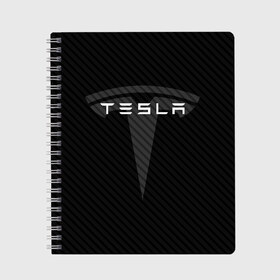 Тетрадь с принтом TESLA (1) в городе Новоалтайск, 100% бумага | 48 листов, плотность листов — 60 г/м2, плотность картонной обложки — 250 г/м2. Листы скреплены сбоку удобной пружинной спиралью. Уголки страниц и обложки скругленные. Цвет линий — светло-серый
 | Тематика изображения на принте: elon | elon musk | musk | space | tesla | автолюбитель | автомобиль | илон маск | тесла