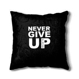 Подушка 3D с принтом NEVER GIVE UP САЛАХ в городе Новоалтайск, наволочка – 100% полиэстер, наполнитель – холлофайбер (легкий наполнитель, не вызывает аллергию). | состоит из подушки и наволочки. Наволочка на молнии, легко снимается для стирки | liverpool | never give up | salah | ливерпуль | салах