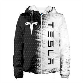 Женская куртка 3D с принтом TESLA (2) в городе Новоалтайск, ткань верха — 100% полиэстер, подклад — флис | прямой крой, подол и капюшон оформлены резинкой с фиксаторами, два кармана без застежек по бокам, один большой потайной карман на груди. Карман на груди застегивается на липучку | elon | elon musk | musk | space | tesla | автолюбитель | автомобиль | илон маск | тесла