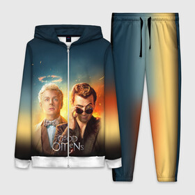 Женский костюм 3D с принтом Good Omens в городе Новоалтайск,  |  | Тематика изображения на принте: good | omens | sheen | tennant | азирафель | ангел | благие знамения | демон | кроули | падший | теннант | шин