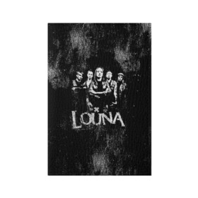 Обложка для паспорта матовая кожа с принтом Louna в городе Новоалтайск, натуральная матовая кожа | размер 19,3 х 13,7 см; прозрачные пластиковые крепления | Тематика изображения на принте: louna | tracktor bowling | альтернативный | вит | група | группа | лоуна | лу | луна | лусинэ геворкян | метал | нюметал | панк | панкрок | пилот | рок | ру | серж | трактор боулинг