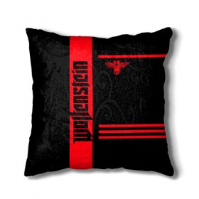 Подушка 3D с принтом Wolfenstein в городе Новоалтайск, наволочка – 100% полиэстер, наполнитель – холлофайбер (легкий наполнитель, не вызывает аллергию). | состоит из подушки и наволочки. Наволочка на молнии, легко снимается для стирки | castle | the new order | wolfenstein | би джей | бласковиц | боевик | волчий | вольфенштейн | иззи | камень | новый порядок | стелс | уильям | фюрер | экшен
