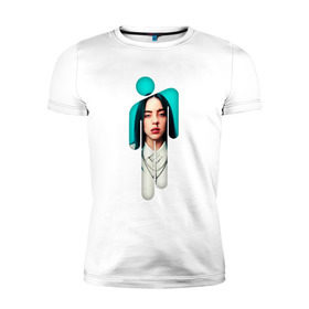 Мужская футболка премиум с принтом Billie Eilish в городе Новоалтайск, 92% хлопок, 8% лайкра | приталенный силуэт, круглый вырез ворота, длина до линии бедра, короткий рукав | ayelish | bad guy | bellyache | bilie eilish | bilie elish | billie | billie eilish | eilish | electronic | elish | music | билли айлиш | эйлиш | элиш