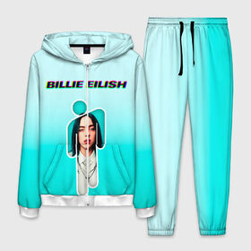 Мужской костюм 3D с принтом Billie Eilish в городе Новоалтайск, 100% полиэстер | Манжеты и пояс оформлены тканевой резинкой, двухслойный капюшон со шнурком для регулировки, карманы спереди | ayelish | bad guy | bellyache | bilie eilish | bilie elish | billie | billie eilish | eilish | electronic | elish | music | билли айлиш | эйлиш | элиш