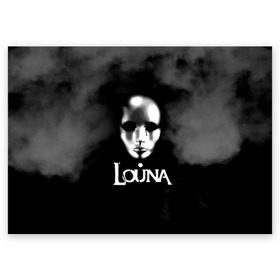 Поздравительная открытка с принтом Louna в городе Новоалтайск, 100% бумага | плотность бумаги 280 г/м2, матовая, на обратной стороне линовка и место для марки
 | Тематика изображения на принте: louna | tracktor bowling | альтернативный | вит | група | группа | лоуна | лу | луна | лусинэ геворкян | метал | нюметал | панк | панкрок | пилот | рок | ру | серж | трактор боулинг