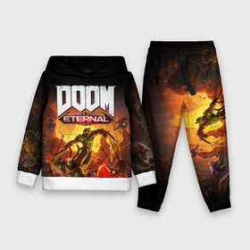Детский костюм 3D (с толстовкой) с принтом DOOM Eternal в городе Новоалтайск,  |  | 2019 | bethesda | demon | doom | eternal | ethernal | game | games | logo | monster | runes | демон | дум | дуум | етернал | игра | игры | какодемон | кровь | лого | логотип | монстр | монстры | руны | символ | этернал