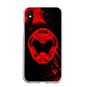 Чехол для iPhone XS Max матовый с принтом DOOM - Шлем в городе Новоалтайск, Силикон | Область печати: задняя сторона чехла, без боковых панелей | 2019 | bethesda | demon | doom | eternal | ethernal | game | games | logo | monster | runes | демон | дум | дуум | етернал | игра | игры | какодемон | кровь | лого | логотип | монстр | монстры | руны | символ | этернал